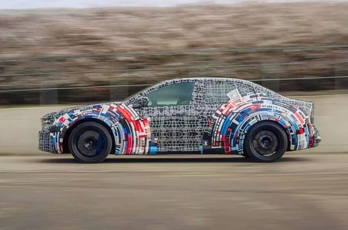 BMW M3 electric previewed with camouflaged prototype